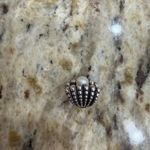 Silver Shell with Pearl Charm For Your Pandora Bracelet